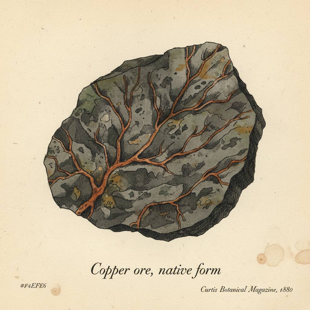 Copper ore in matrix rock