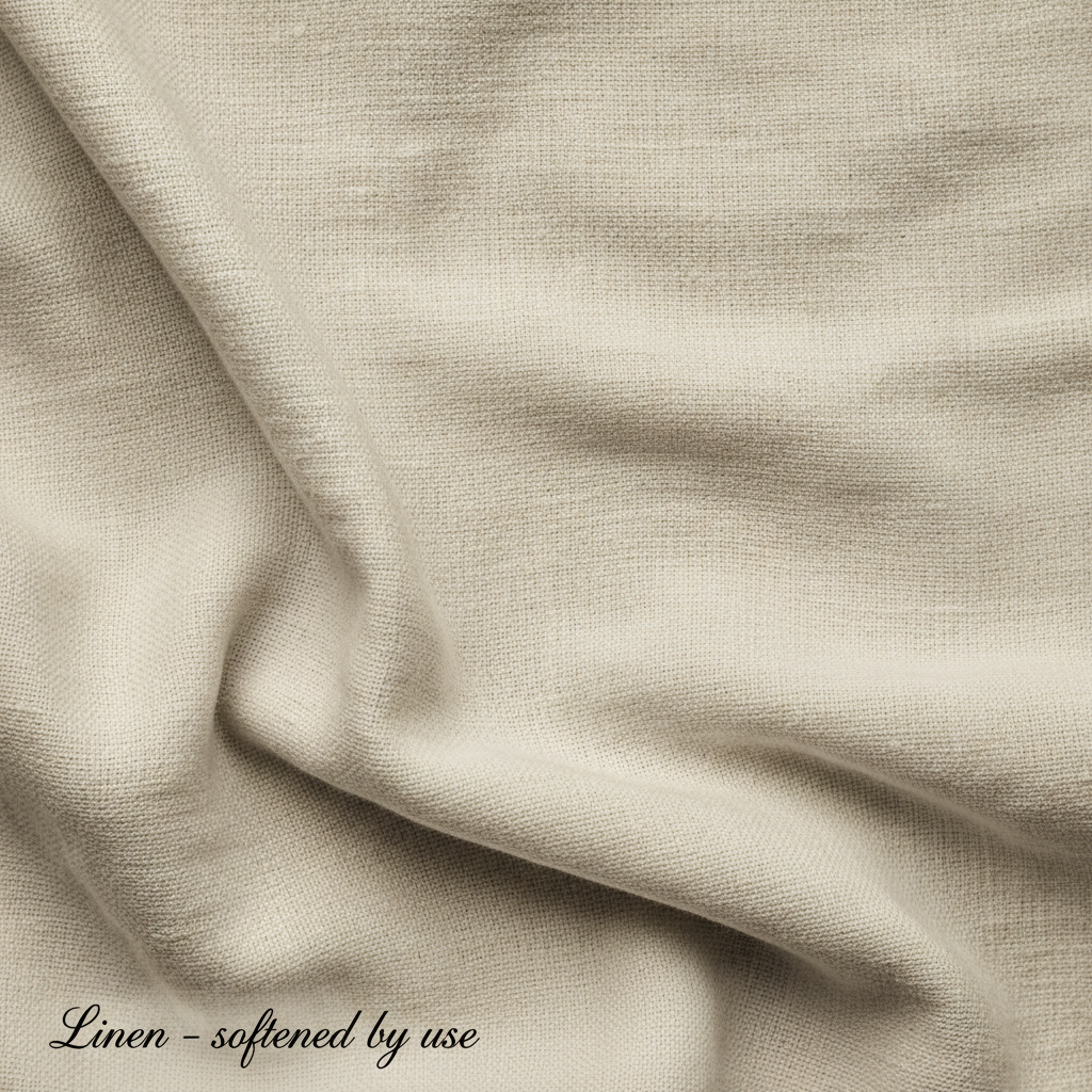 Worn linen cloth