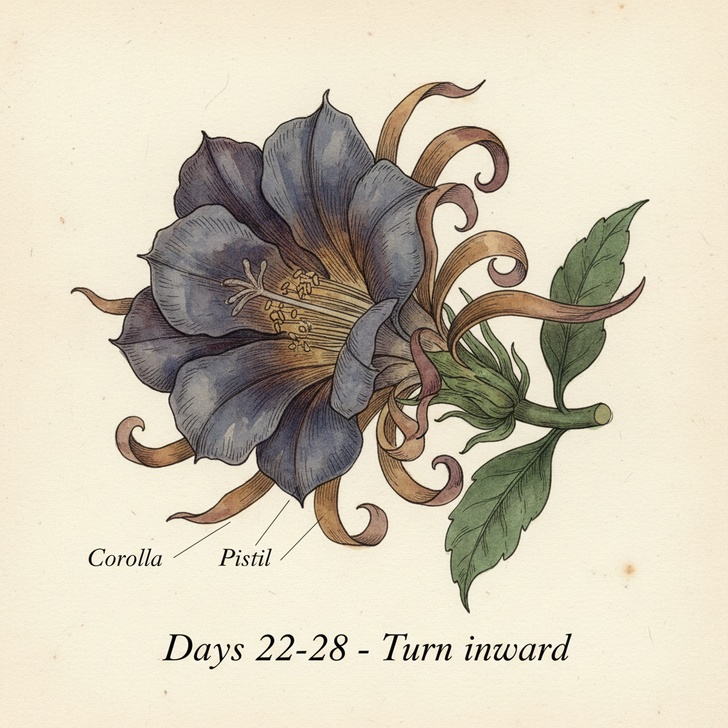 Cycle phase three — luteal turn inward